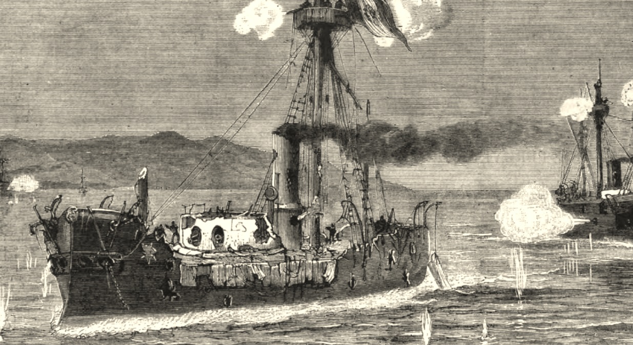The extent on damage to the Ironclad Huascar.  Half her crew were killed or wounded.
