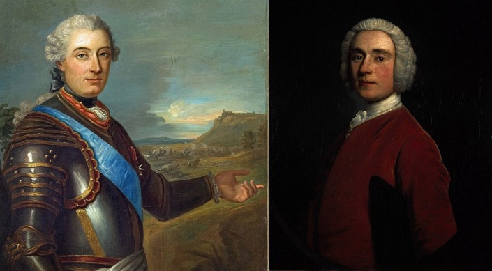 To the left is Chevalier de Lvis and to the right General James Murray (Wiki)