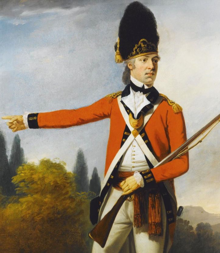Officer in the 21st North British Fusiliers around 1776