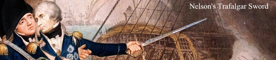 nelson trafalgar sword banner