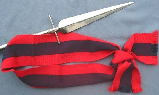 British Army Red Wool Sergeants Shoulder Sash – WWII Era – Sizes 30, 32, 34, 36 Inches