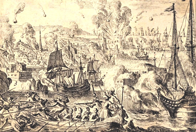 Attack on the "nest of wasps" at Saint Malo, November 1693 (published 1694)