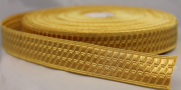 Gold Mylar Braid Lace for Military Uniform or Costume B&S Bias and Stand