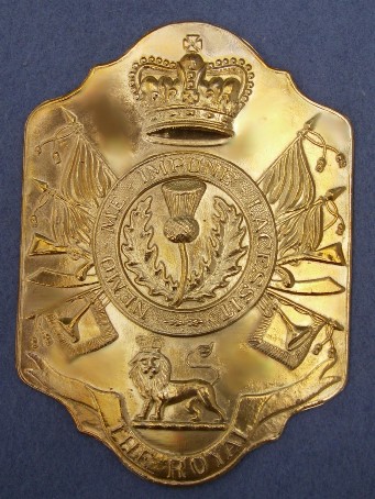 1812 British  Shako Plate Pressed Brass Napoleonic 